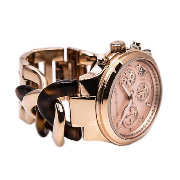 Michael Kors Braided Tortoise Watch - Picture 3 of 5